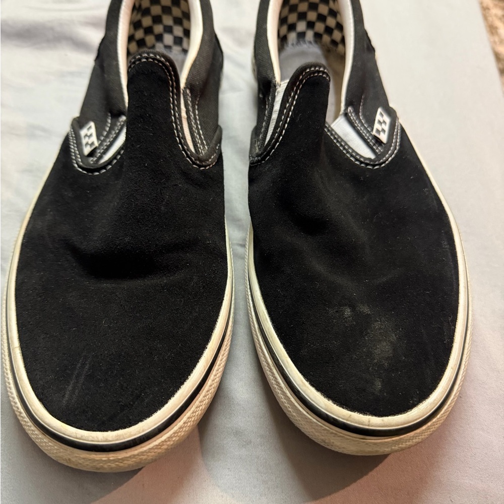 Vans Suede Black Slip-On Shoes Classic